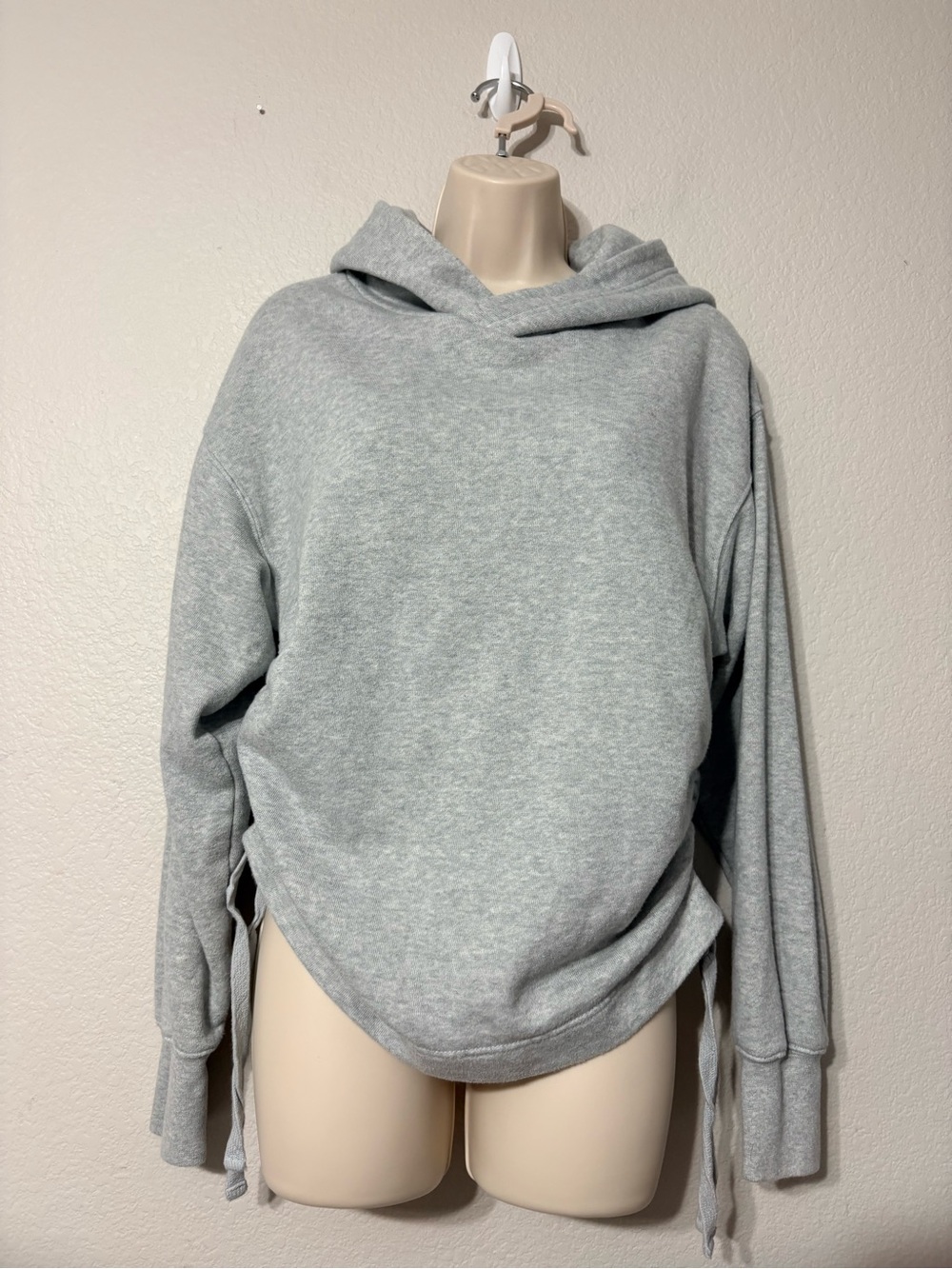 Aerie Cozy‎ Soft Side Ruched
Hoodie Sweatshirt Heather Gray Casual M